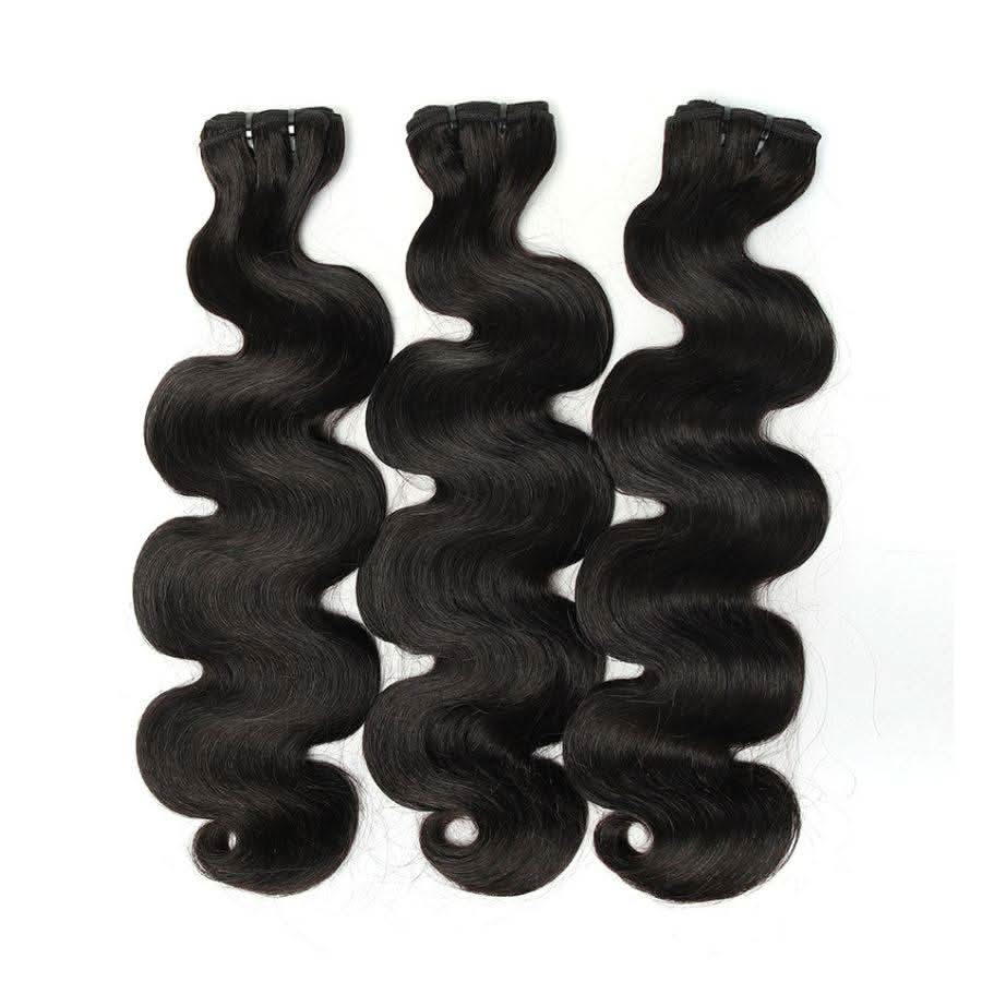 UK Shipping | 100% Human Raw Hair Bundles Premium Raw Hair Weaves Straight/ Body Wave