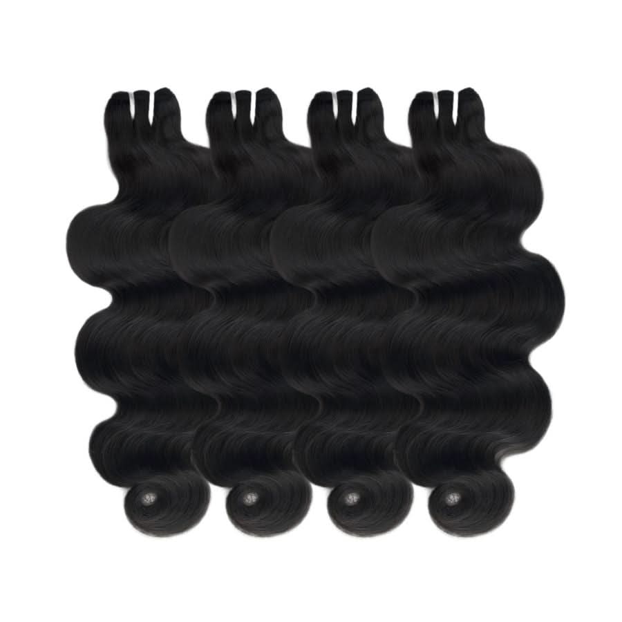 WOWANGEL Bundles Deal 4pcs 100% Human Hair Weaves Straight/ Body Wave/ Deep Wave - Image 2
