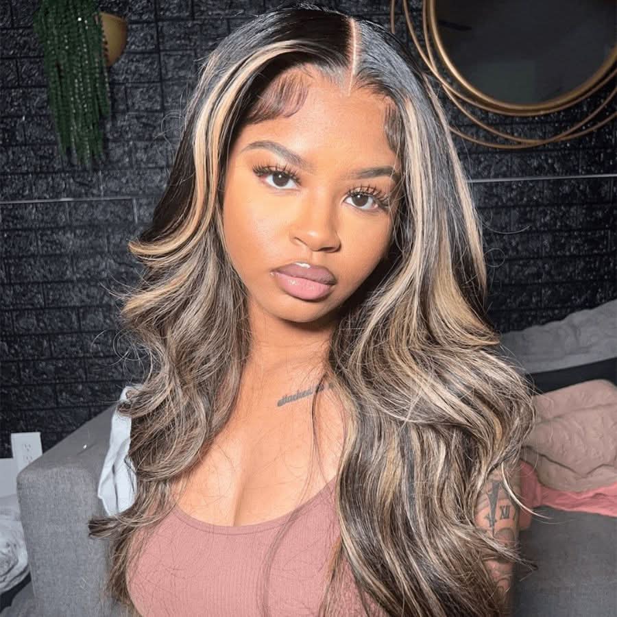 UK Shipping | Highlight Color 13x6 Skinlike Real HD Lace Front Wig 250% Density - Image 4