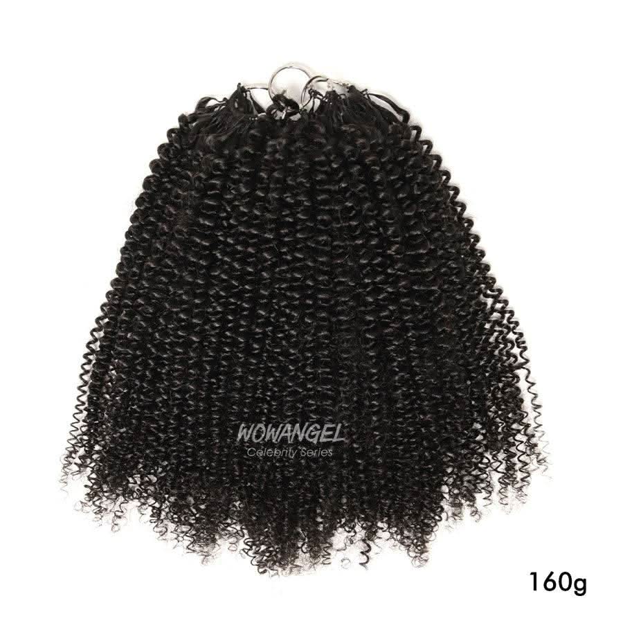 UK Shipping | Kinky Curly Pre-Separated Feather Crochet Human Hair Extensions - Image 2
