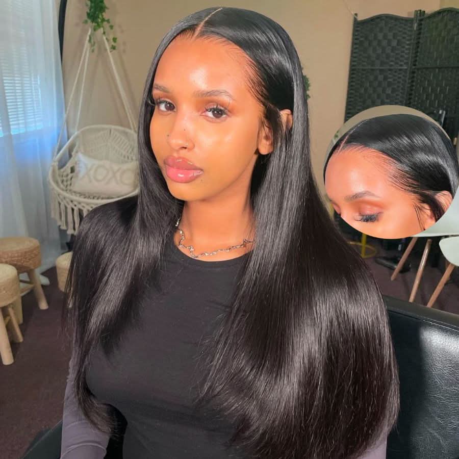 UK Shipping | WOWANGEL Skinlike Real HD 13X4 Lace Frontal Wig Silk Straight Wig