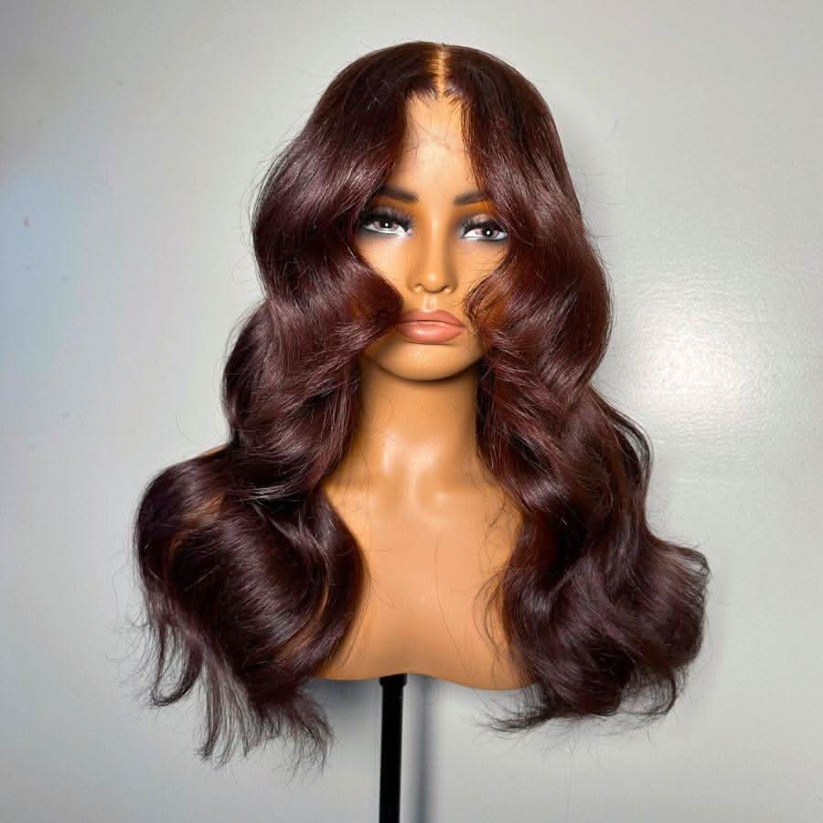 Upgrade Pre Everything Dark Reddish Brown 13X6 Lace Front Wigs Pre Max Wig - Image 3
