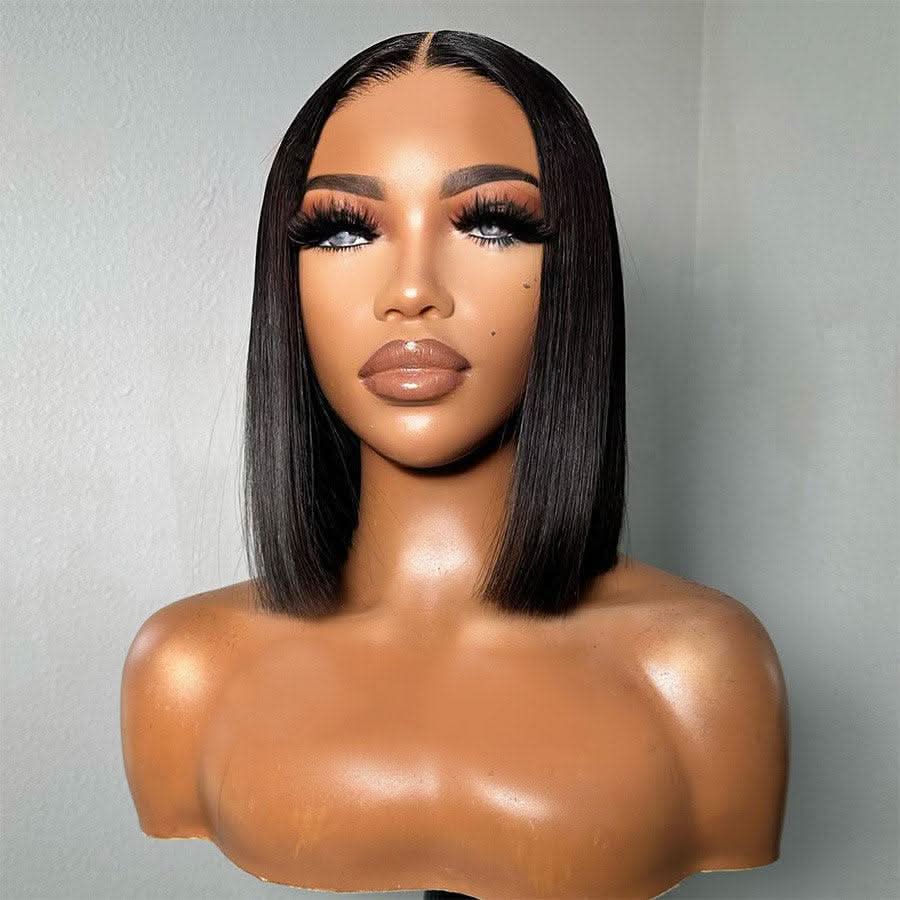 WOWANGEL Pre-Everything Straight Bob 9X6 Wear to Go Glueless Wig HD Lace Wigs