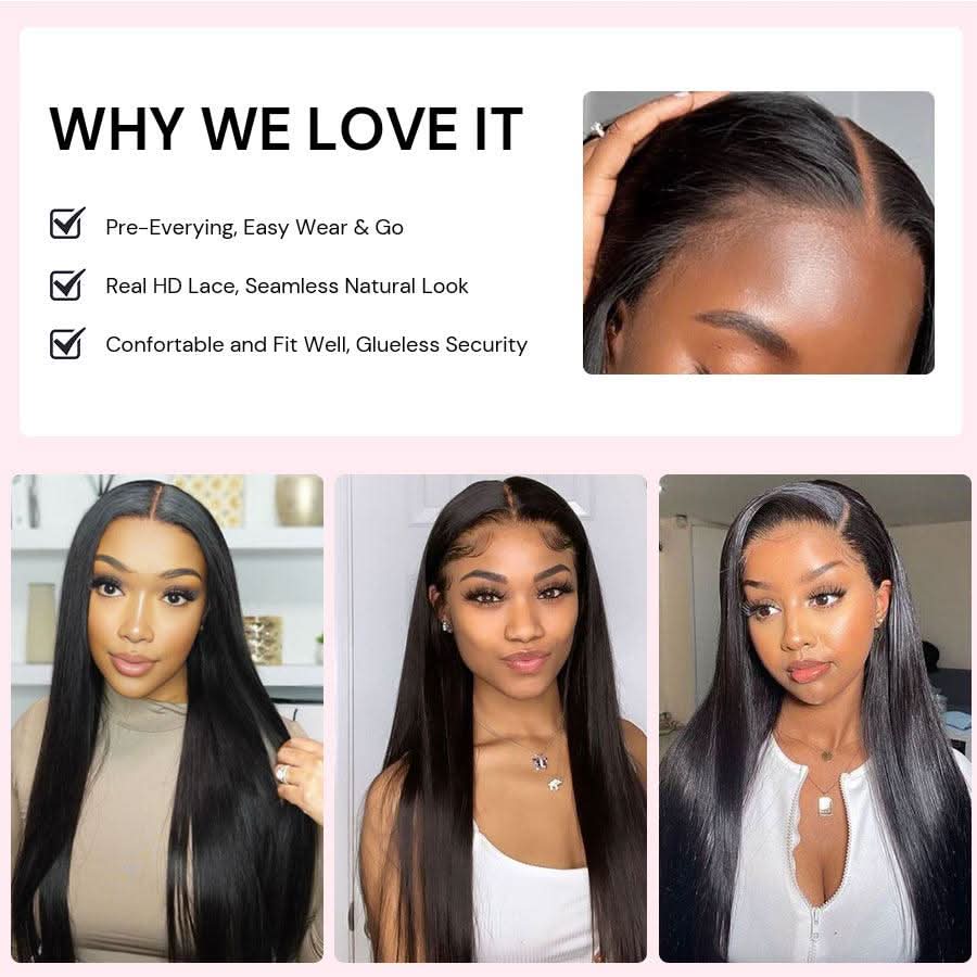 WOWANGEL Pre-Everything Straight Bob 9X6 Wear to Go Glueless Wig HD Lace Wigs - Image 9