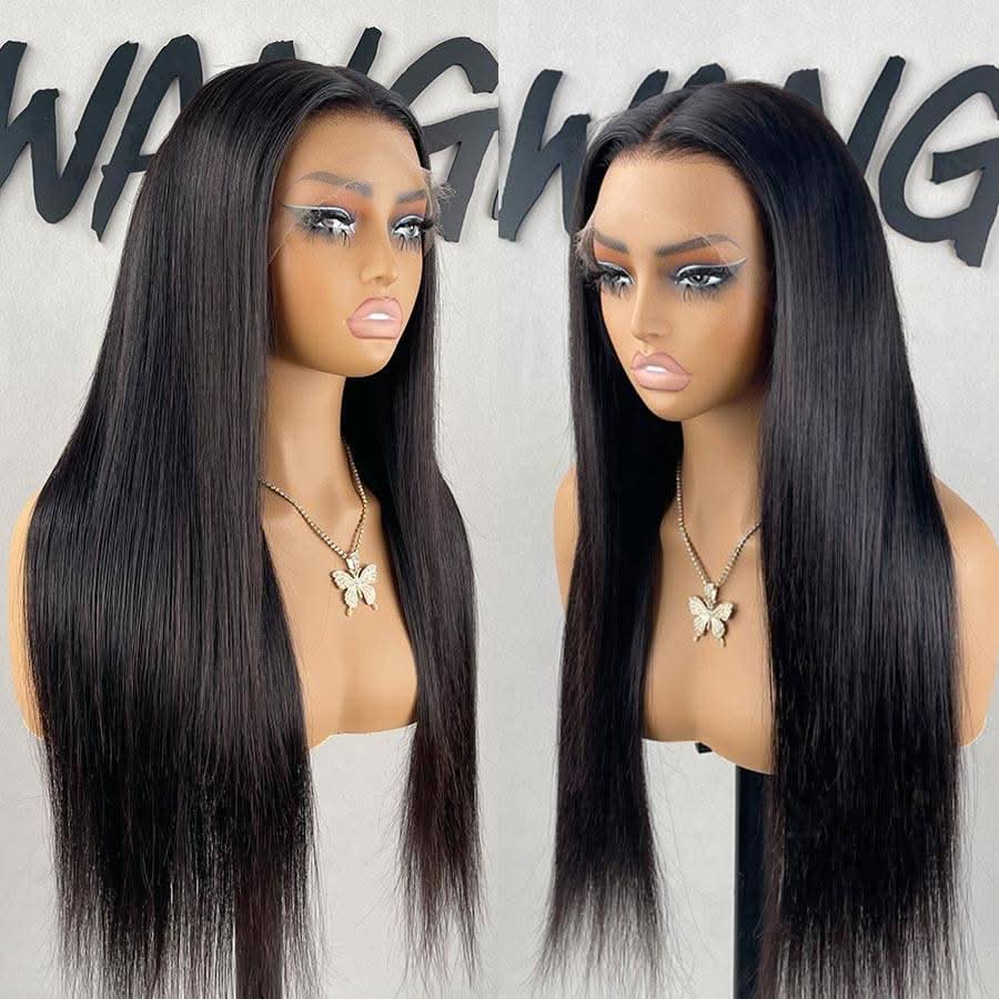 USA Shipping | 250% Density 13X6 HD Lace Front Wigs Silk Straight - Image 4