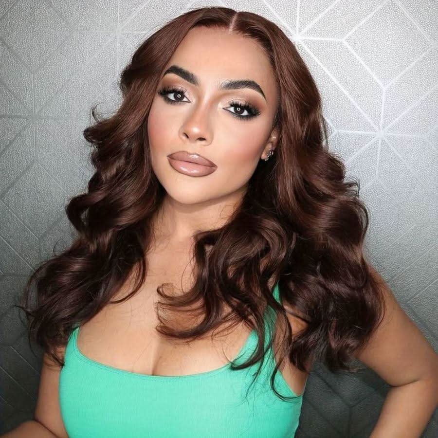 USA Shipping | #4 Dark Brown Color 13X6 HD Lace Front Wigs Body Wave 250% Density - Image 5