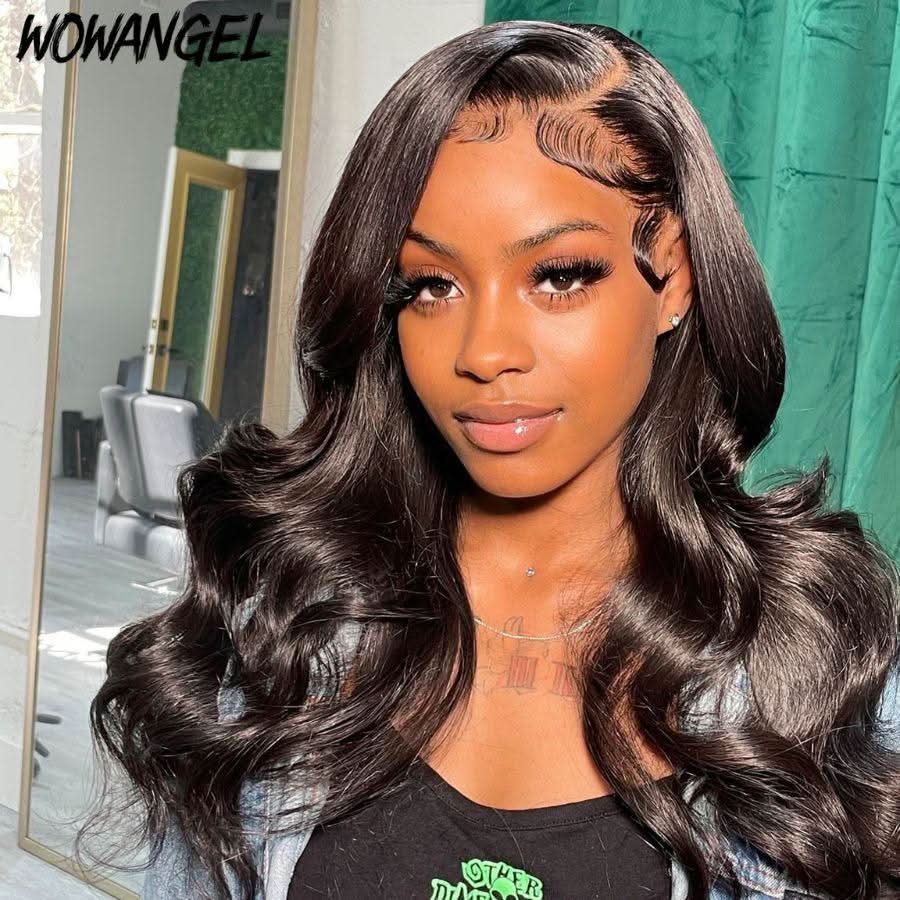 USA Shipping | WOWANGEL 13X6 Full Frontal HD Lace Wig Body Wave 180% Density - Image 4