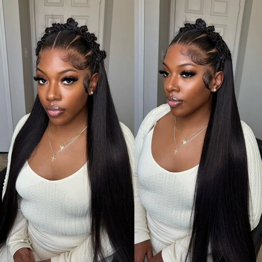 USA Shipping | WOWANGEL 13X6 HD Lace Full Frontal Wigs Straight 250% Density - Image 2