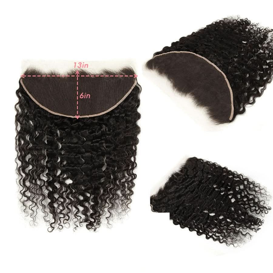 WOWANGEL 13x6 Skinlike Real HD Lace Frontal with 4 Bundles Burmese Curl - Image 3