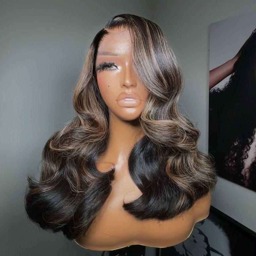 WOWANGEL 1B/27 Highlight 7X6 Drawstring Glueless Wigs HD Lace Wigs - Image 3