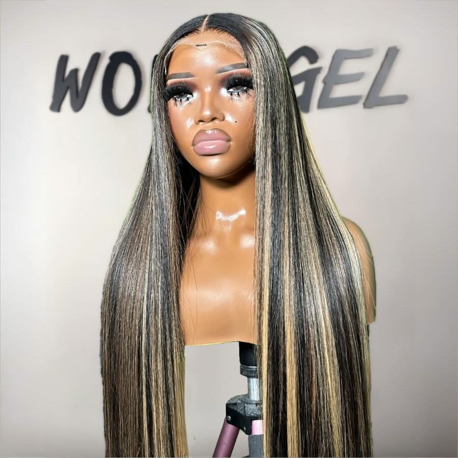 WOWANGEL 1B27 Highlight 13x6 Skinlike Real HD Lace Front Wig - Image 4