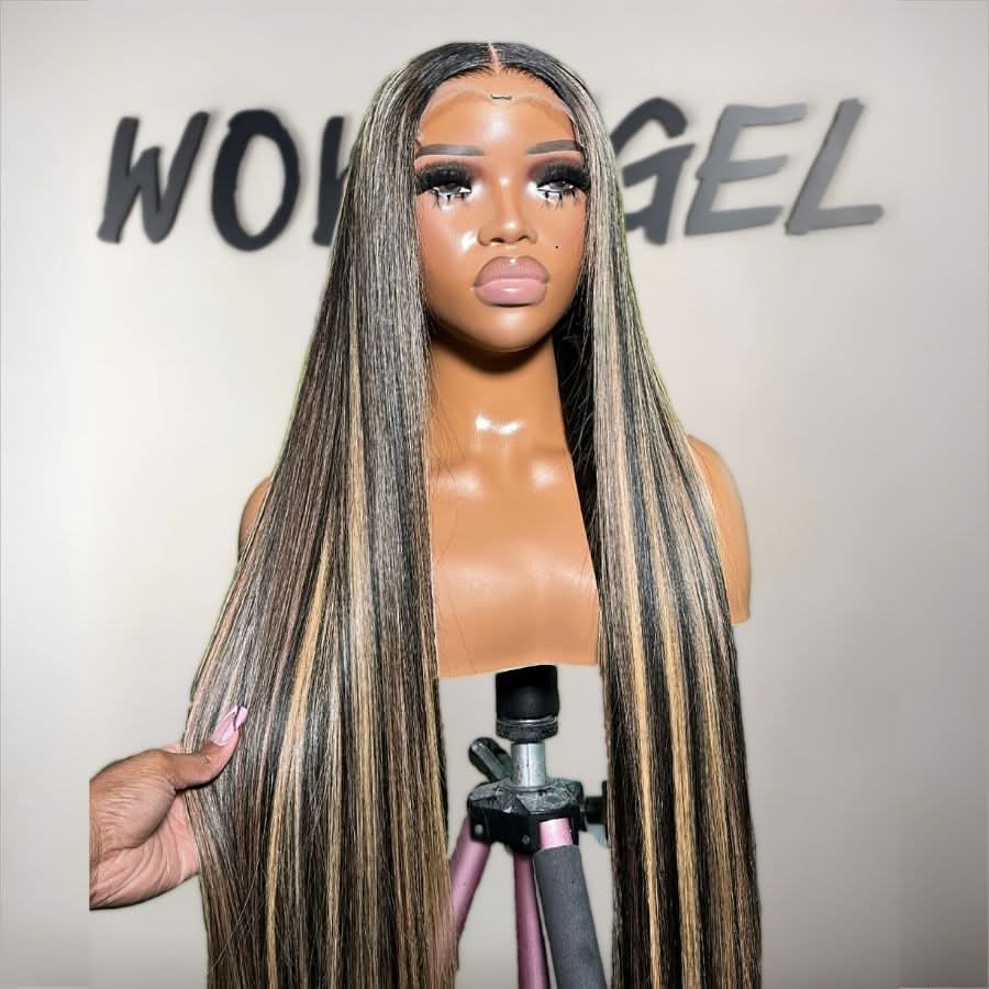 WOWANGEL 1B27 Highlight 13x6 Skinlike Real HD Lace Front Wig - Image 5