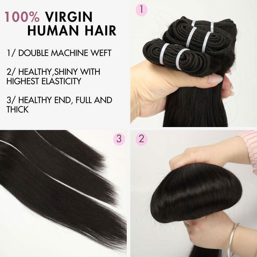 WOWANGEL 5x5 Skinlike Real HD Lace Closure with 3 Bundles Body Wave - Image 4