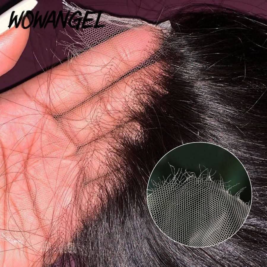 WOWANGEL 5x5 Skinlike Real HD Lace Closure with 3 Bundles Straight - Image 4
