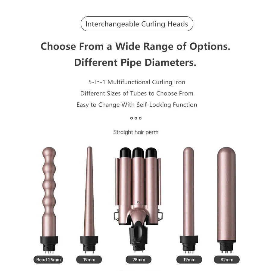 WOWANGEL 5 in 1 Curling Iron, Curling Wand Set - Image 4