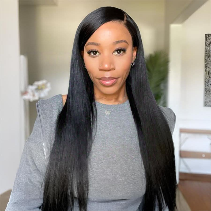 WOWANGEL 7X6 Drawstring Glueless Wigs Yaki Straight Wear to Go HD Lace Wigs - Image 2