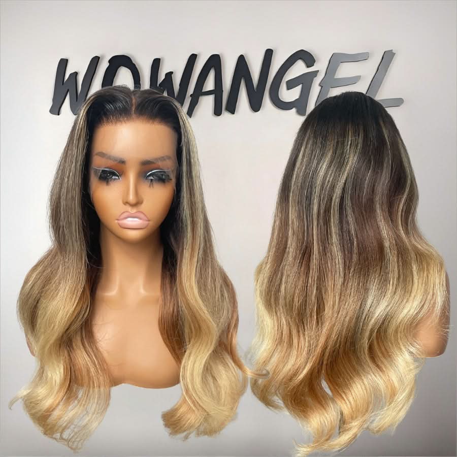 WOWANGEL Balayage Blonde Premium Raw Hair 13X6 HD Lace Frontal Wig - Image 3