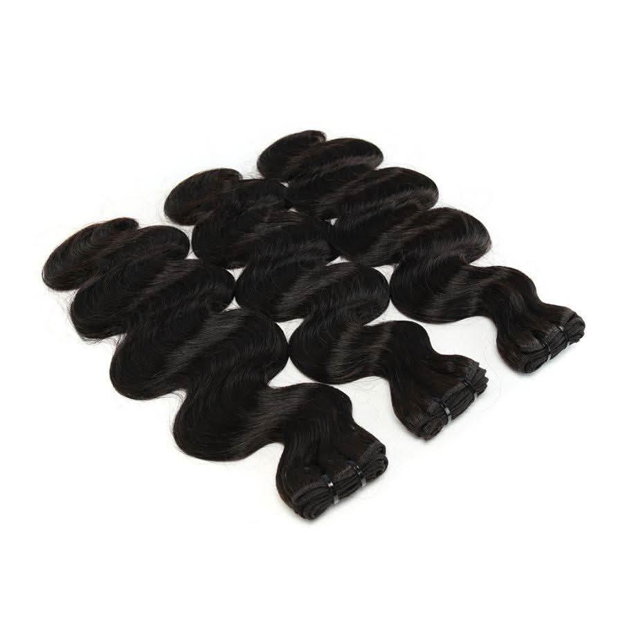 WOWANGEL Body Wave Raw Hair Bundles Deal 3pcs 100% Human Virgin Hair Weaves - Image 7