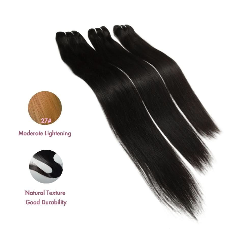 WOWANGEL Bundles Deal 4pcs 100% Human Hair Weaves Straight/ Body Wave/ Deep Wave - Image 5