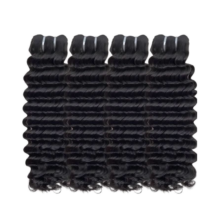 WOWANGEL Bundles Deal 4pcs 100% Human Hair Weaves Straight/ Body Wave/ Deep Wave - Image 3