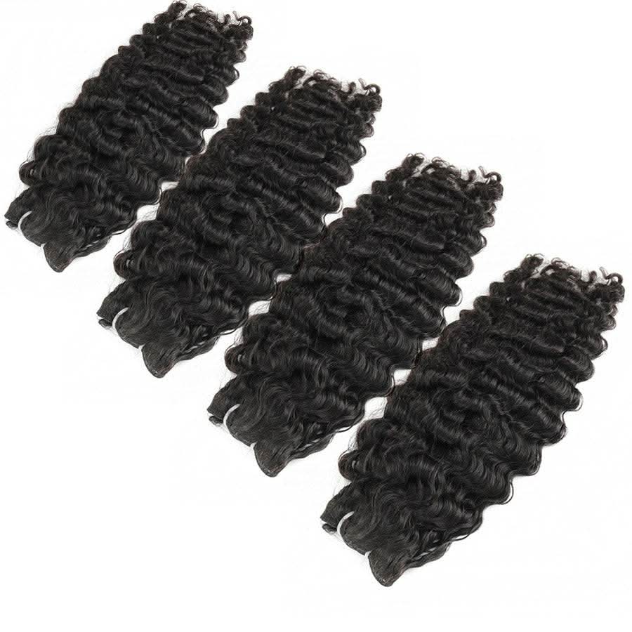 WOWANGEL Burmese Curly Bundles Deal 4pcs 100% Human Hair Weaves - Image 2