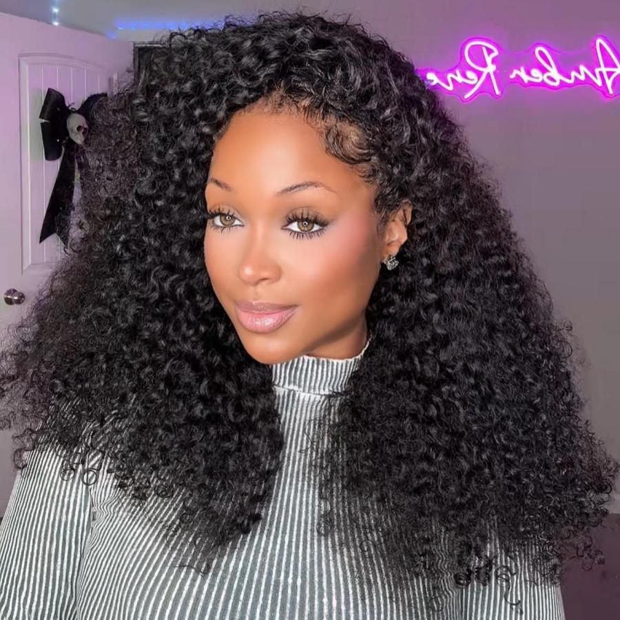 WOWANGEL Burmese Curl V Part Wigs Beginner Friendly Glueless U Part Wigs - Image 3