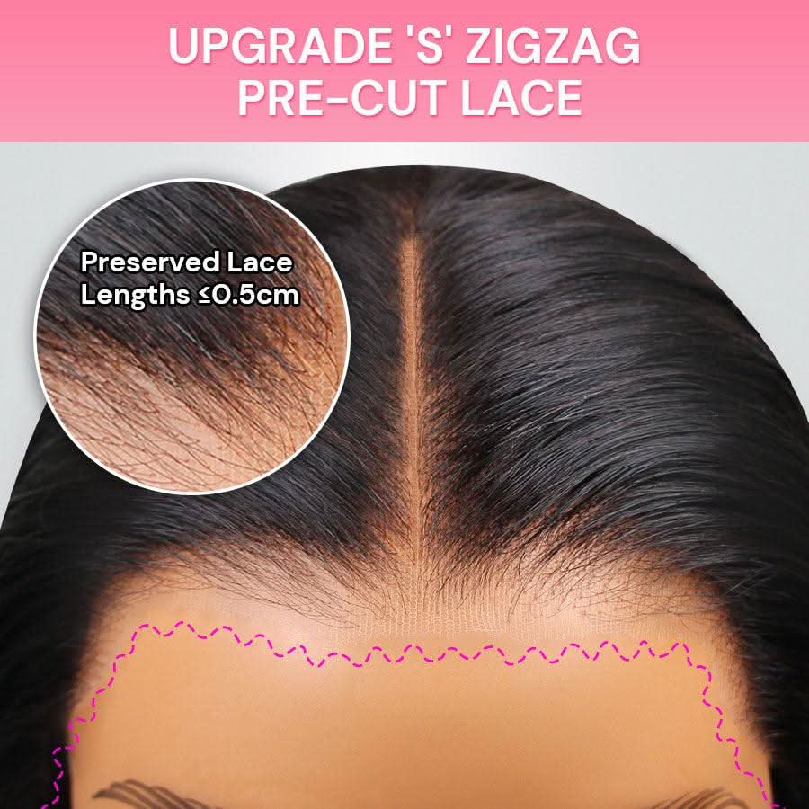 WOWANGEL Curtain Bangs Wigs Pre-Everything 9X6 Wear to Go Glueless Wig - Image 5