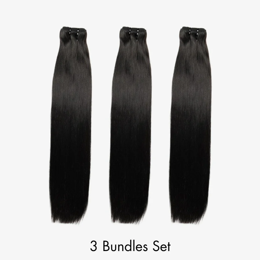WOWANGEL European Raw Hair Bundles Straight Double Drawn Hair Weaves - Image 7