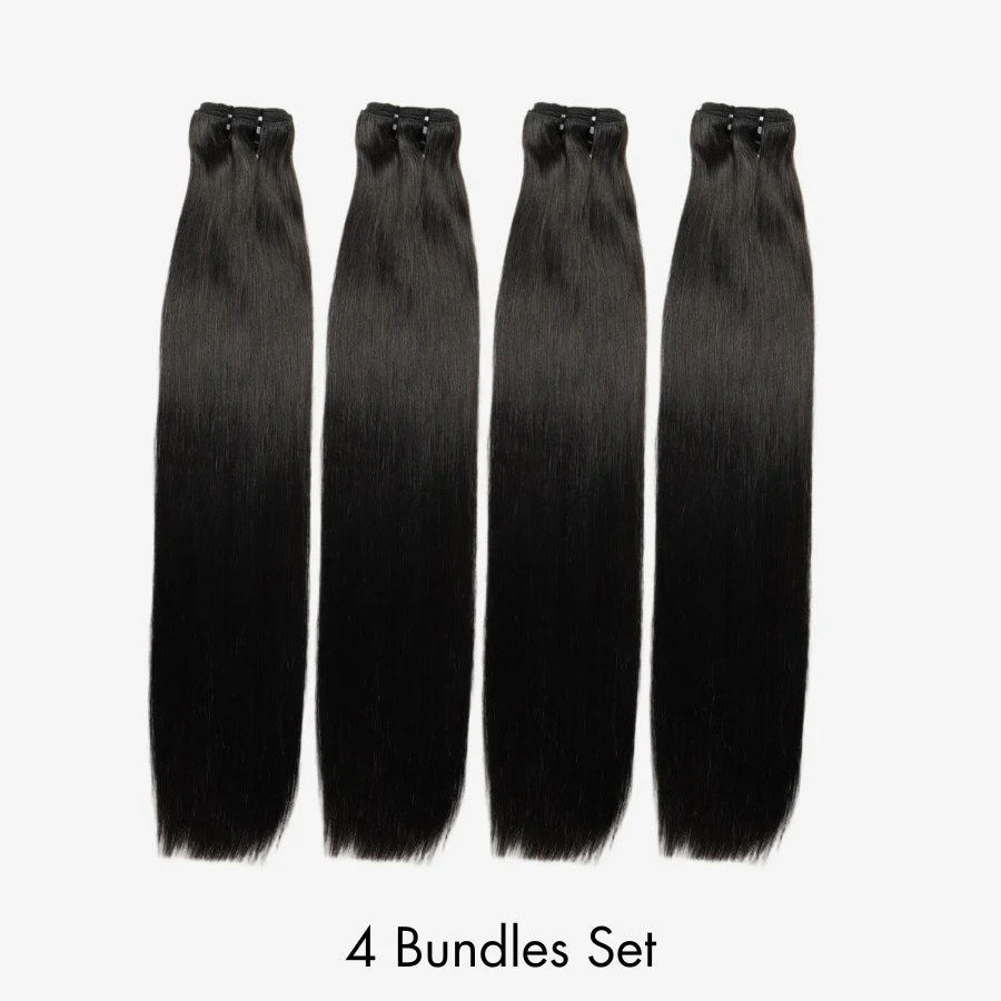 WOWANGEL European Raw Hair Bundles Straight Double Drawn Hair Weaves - Image 8