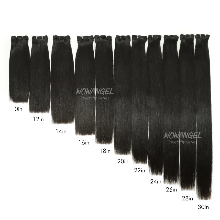 WOWANGEL European Raw Hair Bundles Straight Double Drawn Hair Weaves - Image 9