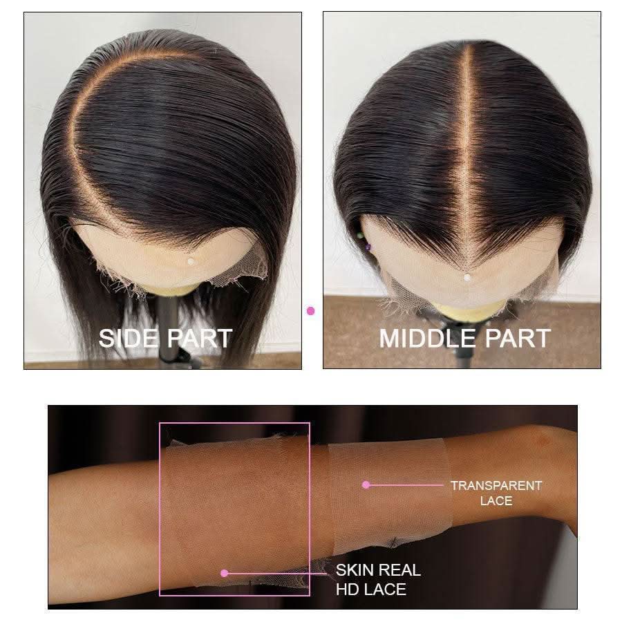 WOWANGEL Balayge Blonde HD Lace 13X6 Full Frontal Wig Pre Plucked Hairline - Image 6