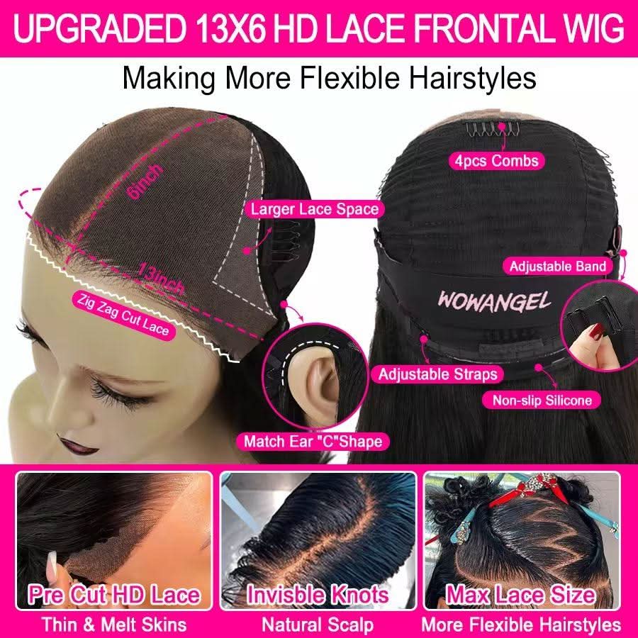 Upgrade Pre Everything 13X6 Lace Front Wigs Body Wave Wear & Go Pre Max Wig - Image 5