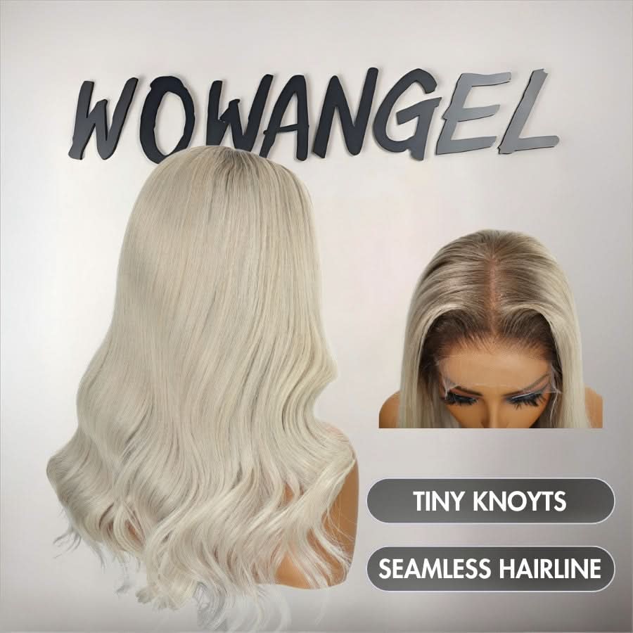 WOWANGEL Platimum Blonde 5X5 HD Lace Closure Wigs Premium Raw Hair - Image 3