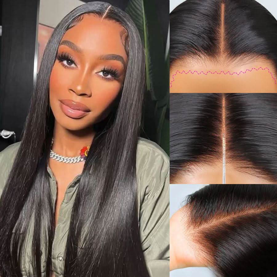 WOWANGEL Pre-Everything Straight 9X6 Wear to Go Glueless Wig HD Lace Wigs