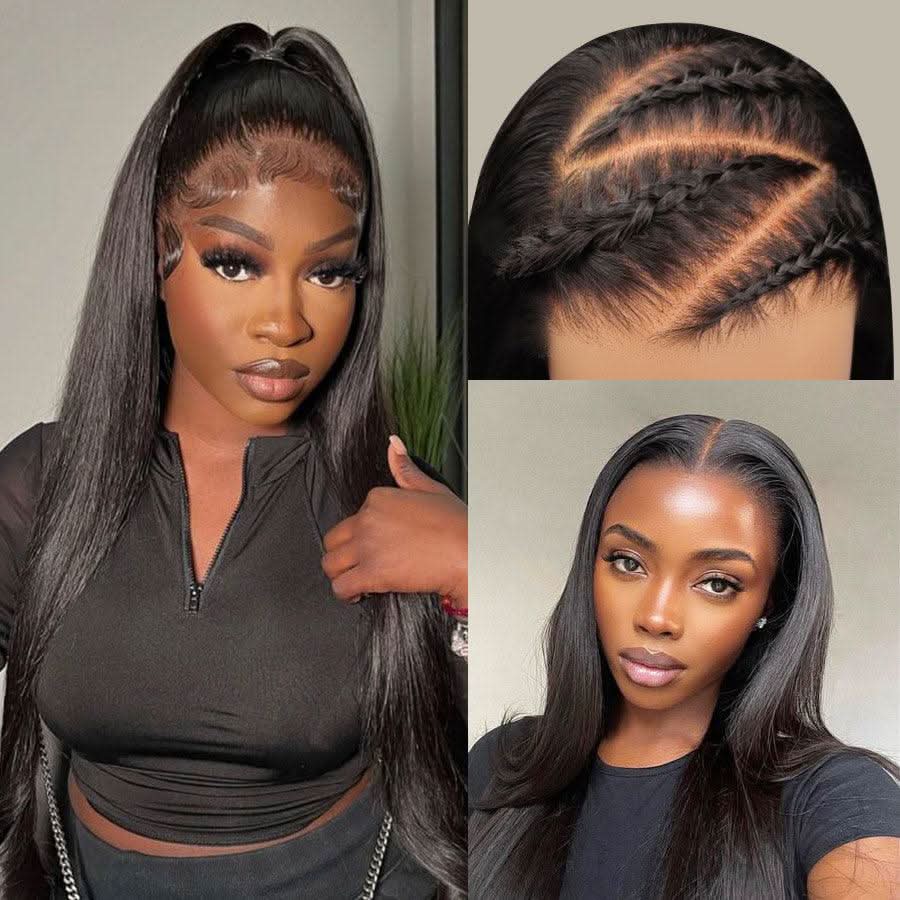 WOWANGEL Pre-Everything Straight 9X6 Wear to Go Glueless Wig HD Lace Wigs - Image 3