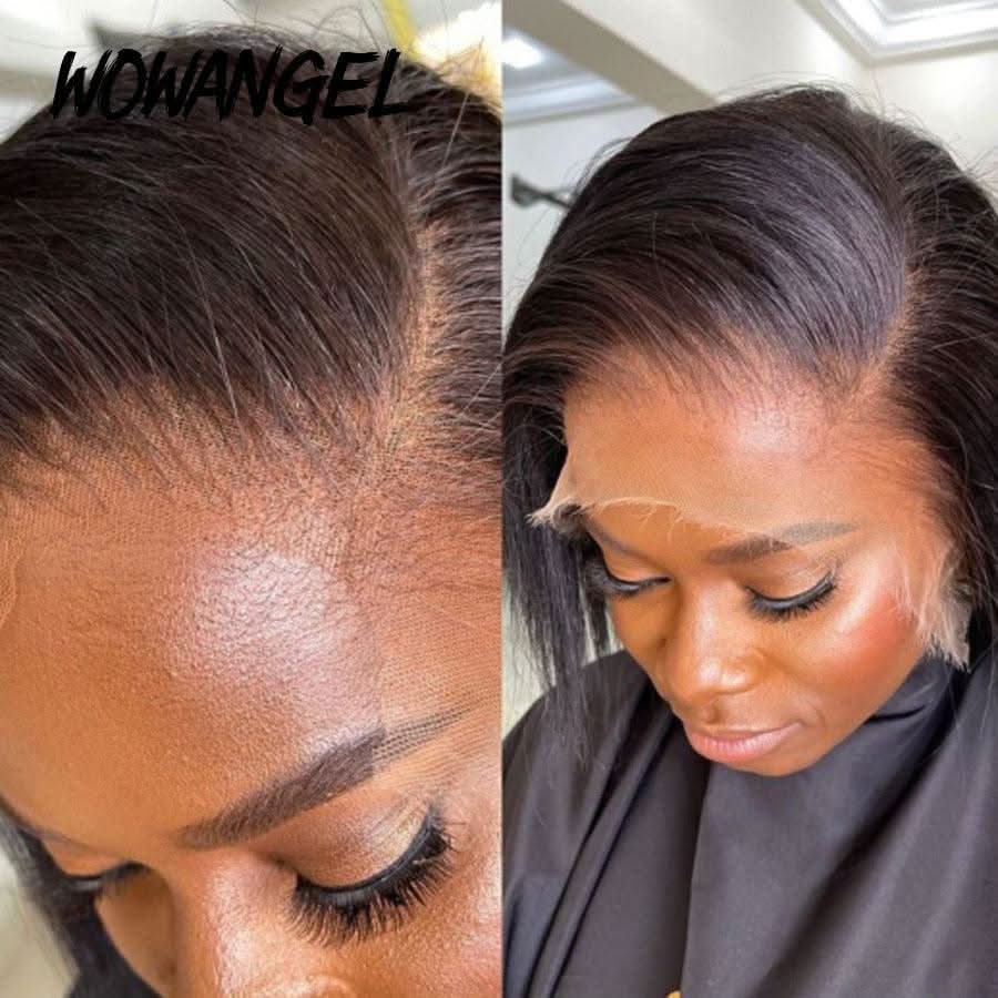 WOWANGEL Short BOB 13x6 HD Lace Full Frontal Wig Silk Straight 250% Density - Image 7