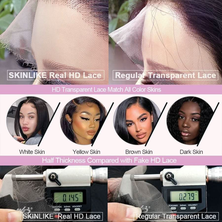 WOWANGEL Short BOB 13x6 HD Lace Full Frontal Wig Silk Straight 250% Density - Image 8