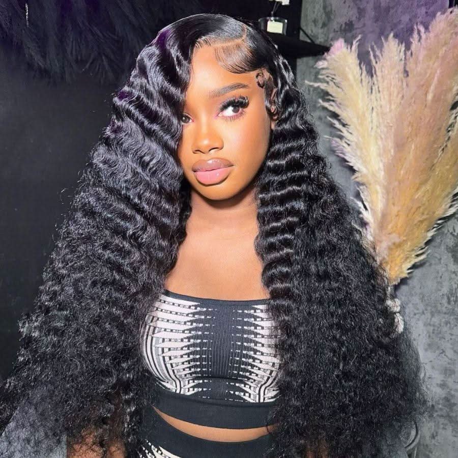 USA Shipping | 13X4 HD Full Lace Frontal Wig Deep Wave 180% Density