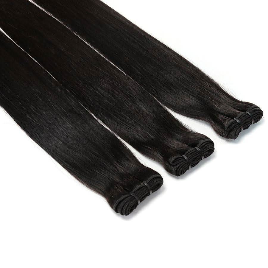 WOWANGEL Straight Raw Hair Bundles Deal 3pcs 100% Human Virgin Hair Weaves - Image 5