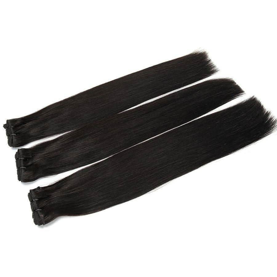 WOWANGEL Straight Raw Hair Bundles Deal 3pcs 100% Human Virgin Hair Weaves - Image 6