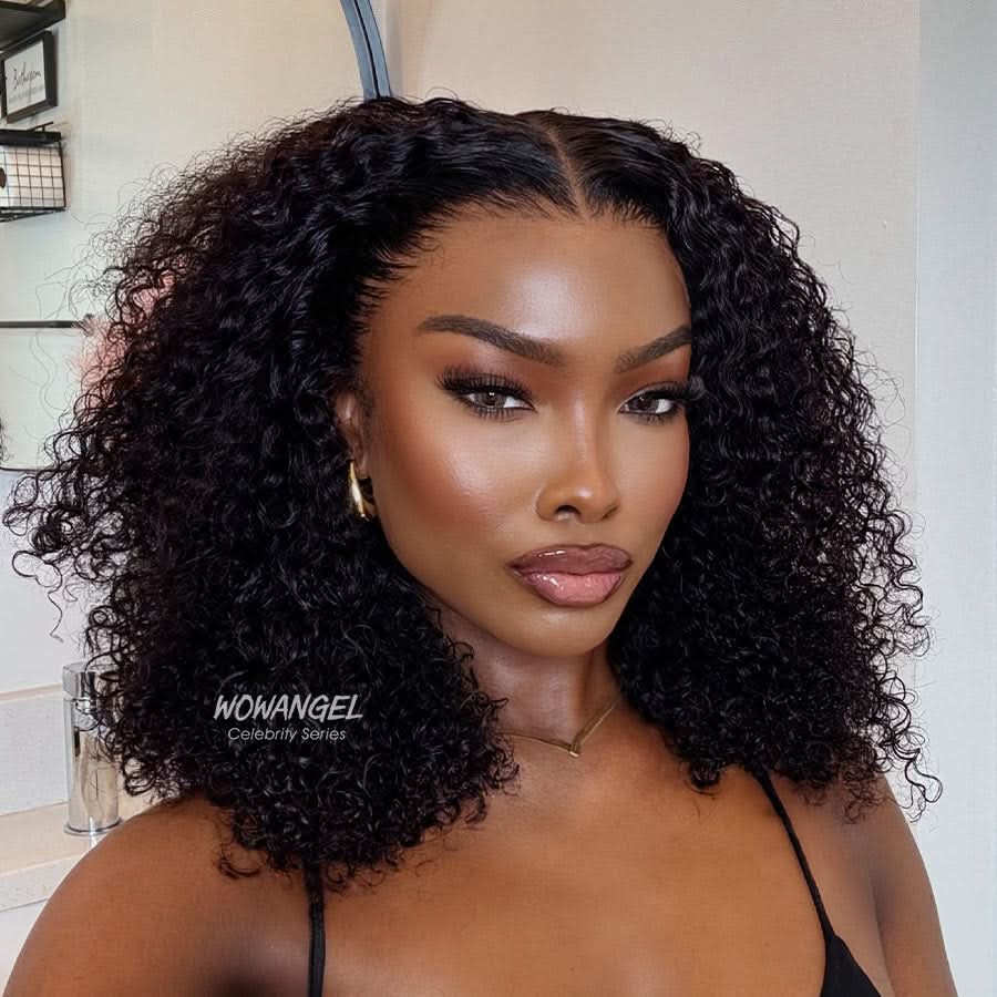 WOWANGEL Tight Curly Bob 13X6 Skinlike Real HD Lace Front Wig - Image 2