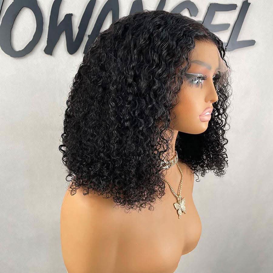 WOWANGEL Tight Curly Bob 13X6 Skinlike Real HD Lace Front Wig - Image 7
