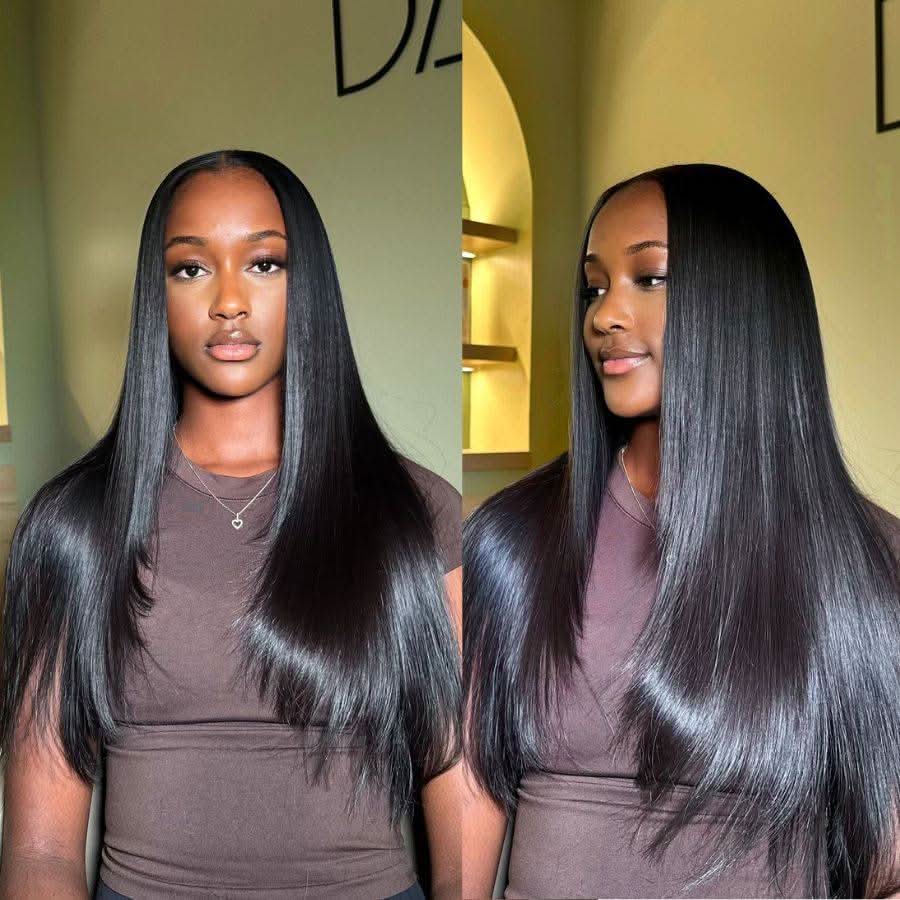 WOWANGEL V Part Wigs Straight Beginner Friendly Glueless U Part Wigs - Image 2