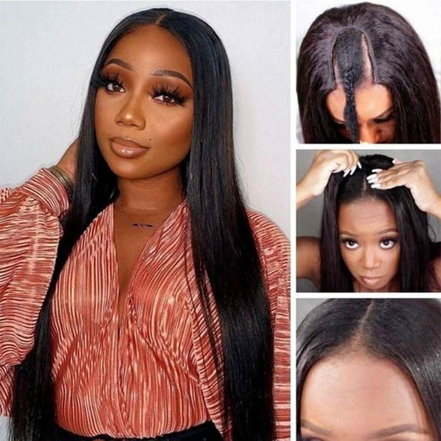 WOWANGEL V Part Wigs Straight Beginner Friendly Glueless U Part Wigs - Image 3
