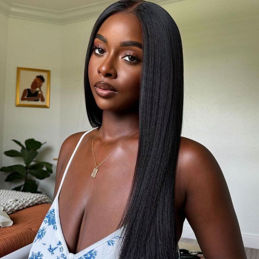 WOWANGEL V Part Wigs YAKI Straight Beginner Friendly Glueless U Part Wigs - Image 2