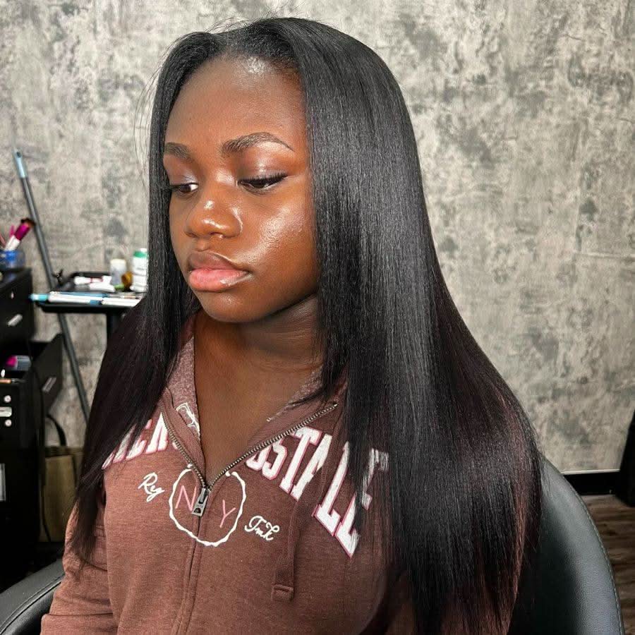 WOWANGEL V Part Wigs YAKI Straight Beginner Friendly Glueless U Part Wigs - Image 5