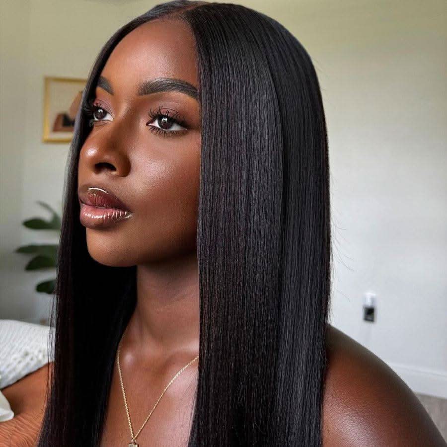 WOWANGEL V Part Wigs YAKI Straight Beginner Friendly Glueless U Part Wigs - Image 6