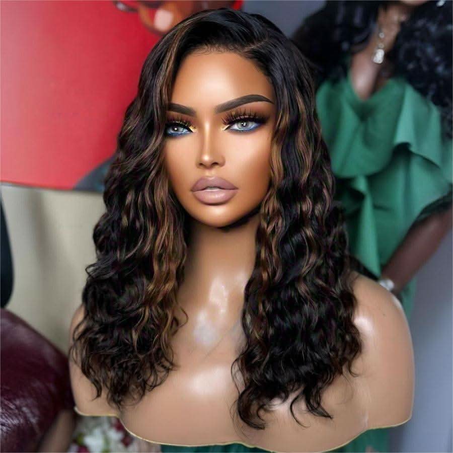 WOWANGEL Water Wave BOB Highlight 13x6 Skinlike Real HD Lace Front Wig - Image 4