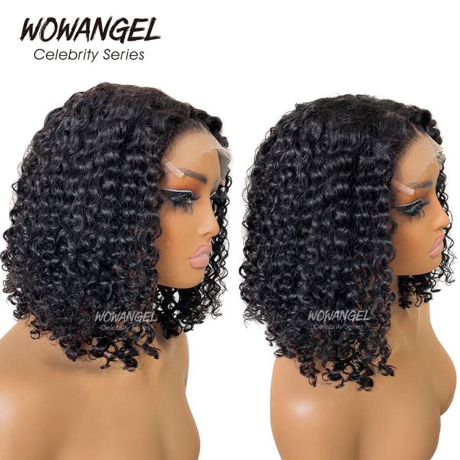 WOWANGEL Wear to Go 5x5 Skinlike Real HD Lace Closure Wig Curly Glueless BOB Wig - Image 2