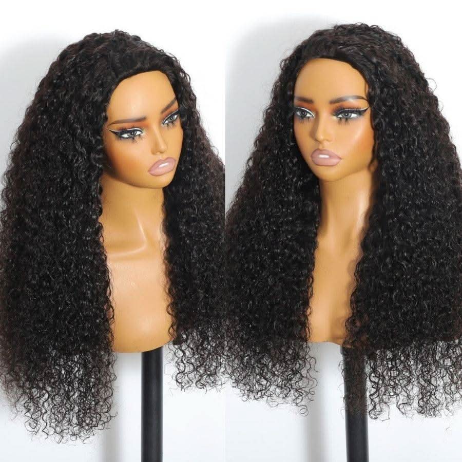 WOWANGEL Half Wig Curly Seamless Flip Over Wigs Beginner Friendly - Image 4